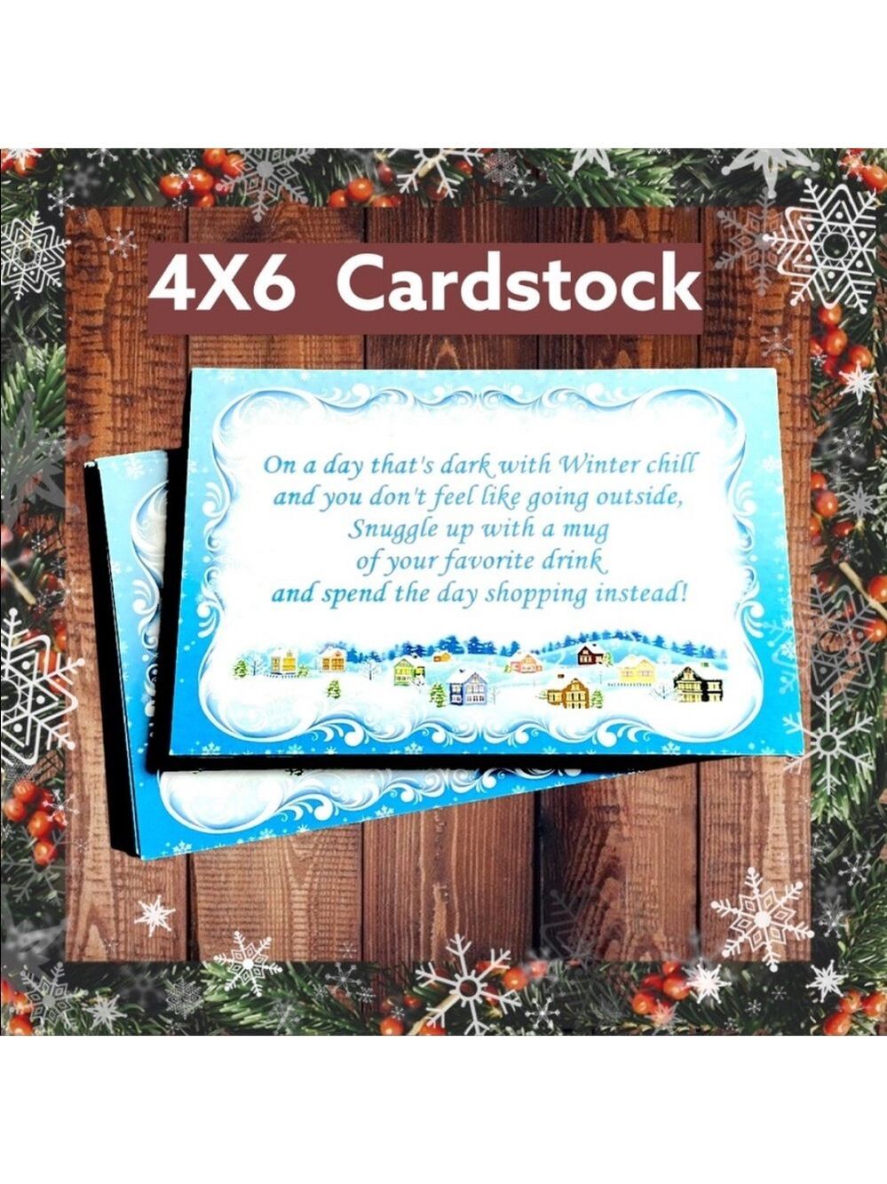 25 Winter Chill Post Cards 4X6 Christmas PRICE IS FIRM